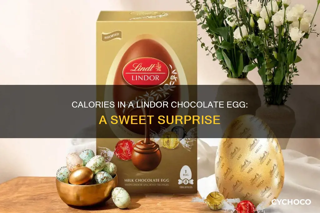how many calories in a lindor chocolate egg