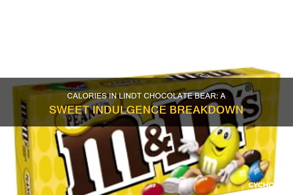 how many calories in a lindt chocolate bear