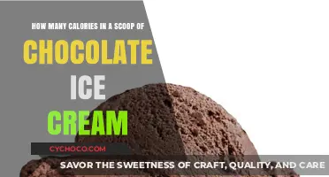 Decoding the Caloric Content of Chocolate Ice Cream Scoops