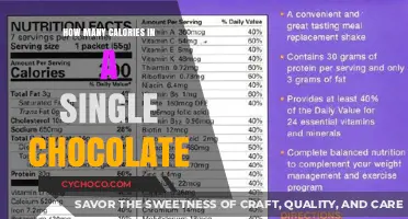 Decoding the Caloric Content of a Single Chocolate Delight