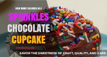 Delightful Chocolate Cupcake with Sprinkles: A Caloric Treat