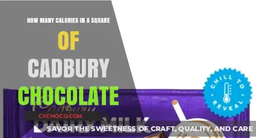Unveiling the Caloric Secrets of Cadbury Chocolate Squares