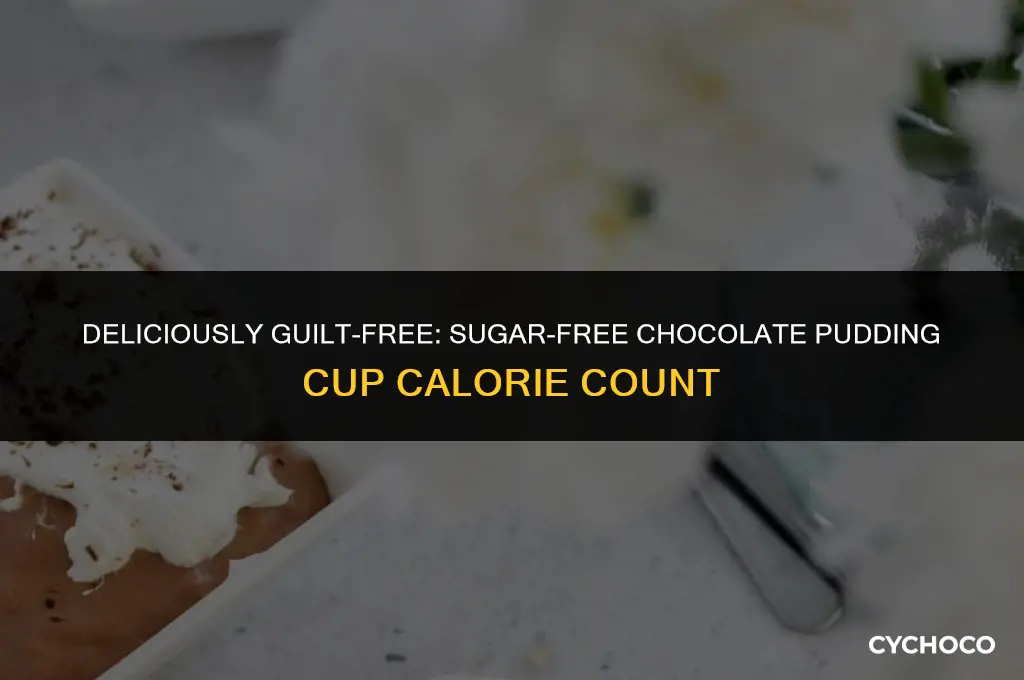 how many calories in a sugar free chocolate pudding cup