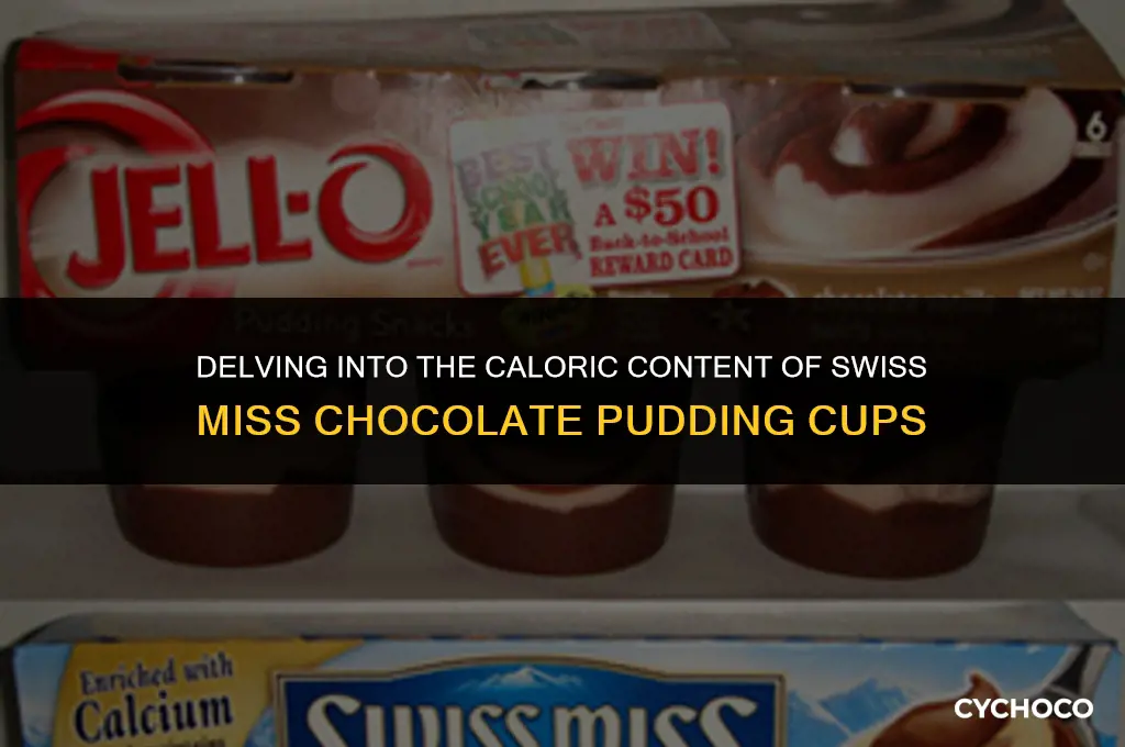 how many calories in a swiss miss chocolate pudding cup
