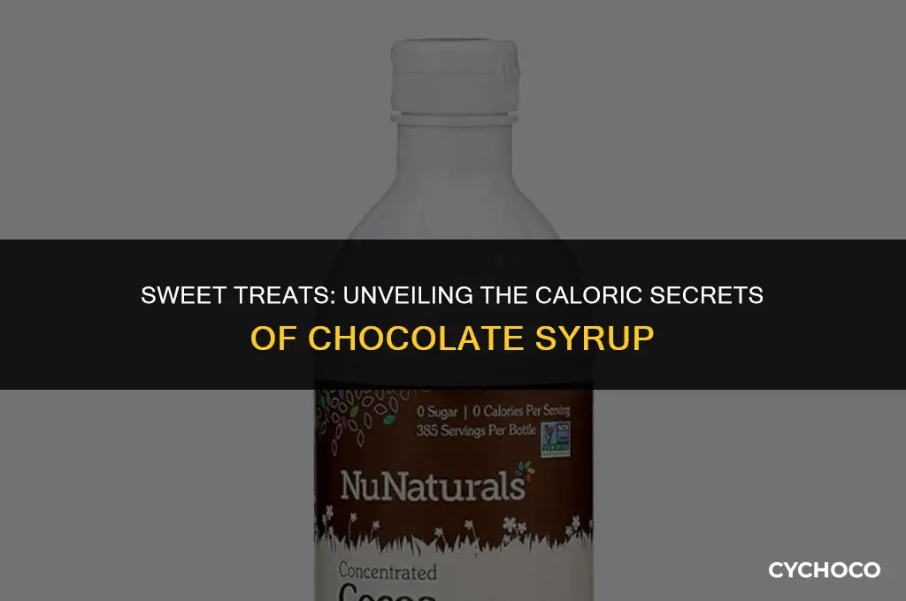 how many calories in a tablespoon of chocolate syrup