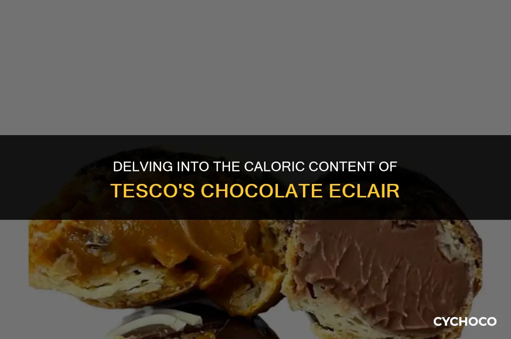 how many calories in a tesco chocolate eclair
