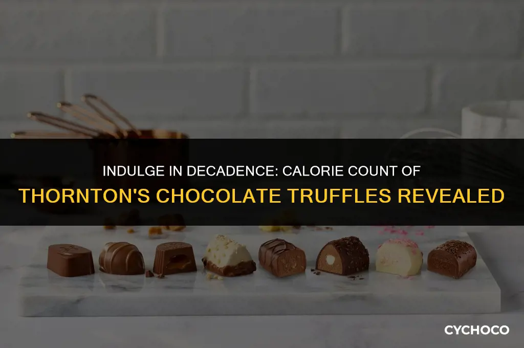 how many calories in a thorntons chocolate truffle
