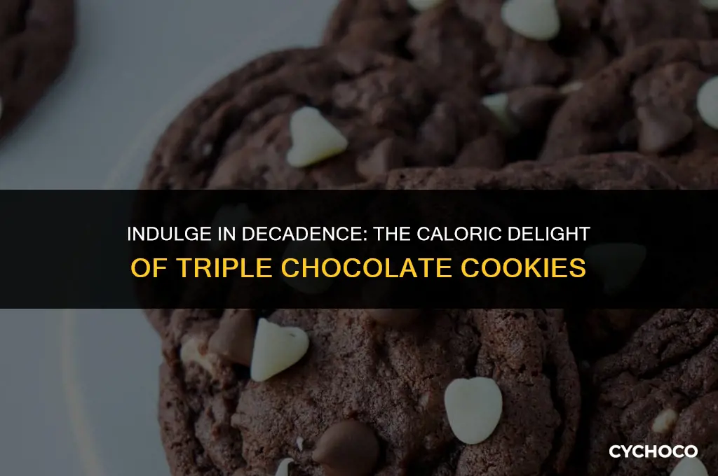 how many calories in a triple chocolate cookie
