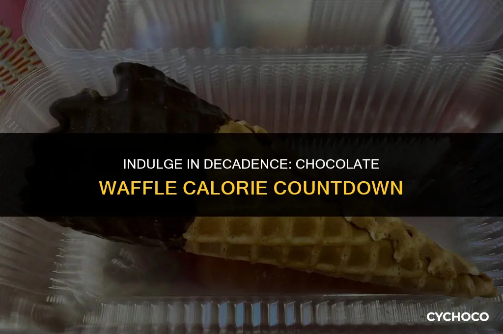 how many calories in a waffle with chocolate