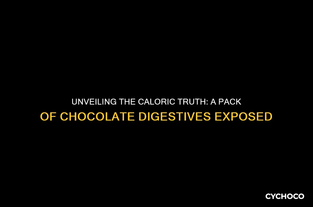 how many calories in a whole pack of chocolate digestives