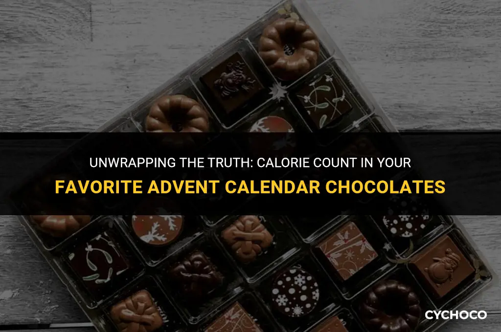 how many calories in advent calendar chocolate