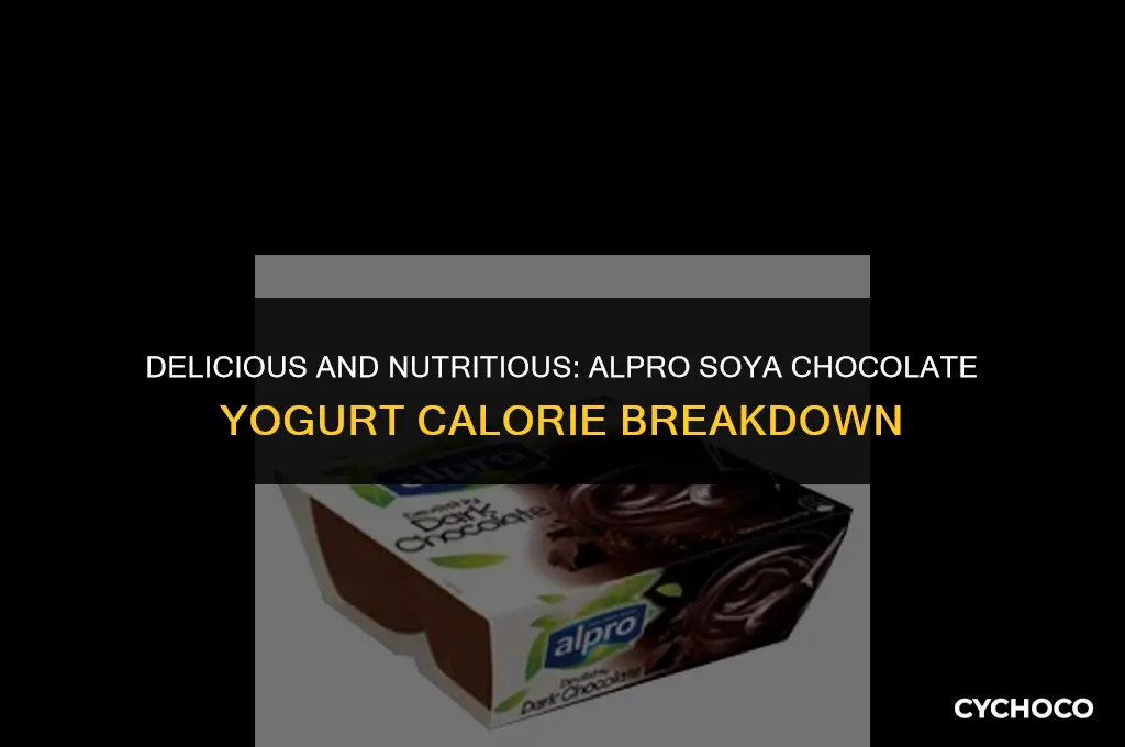 how many calories in an alpro soya chocolate yogurt
