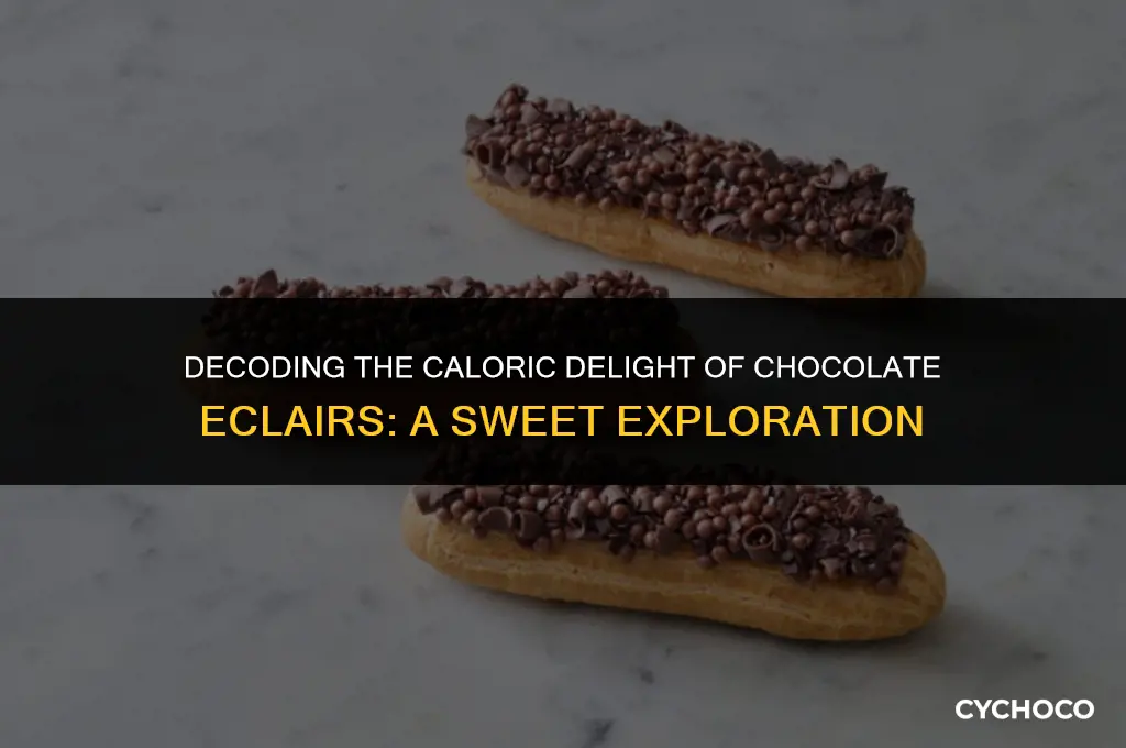 how many calories in an eclair chocolate