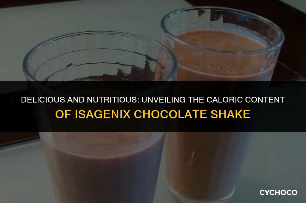 how many calories in an isagenix chocolate shake