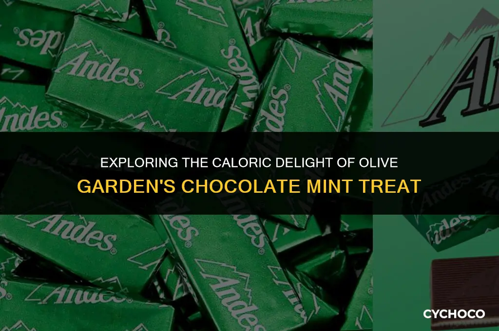how many calories in an olive garden chocolate mint