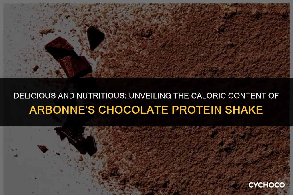 how many calories in arbonne chocolate protein shake