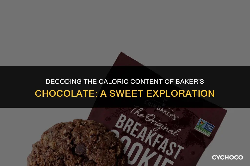 how many calories in bakers chocolate