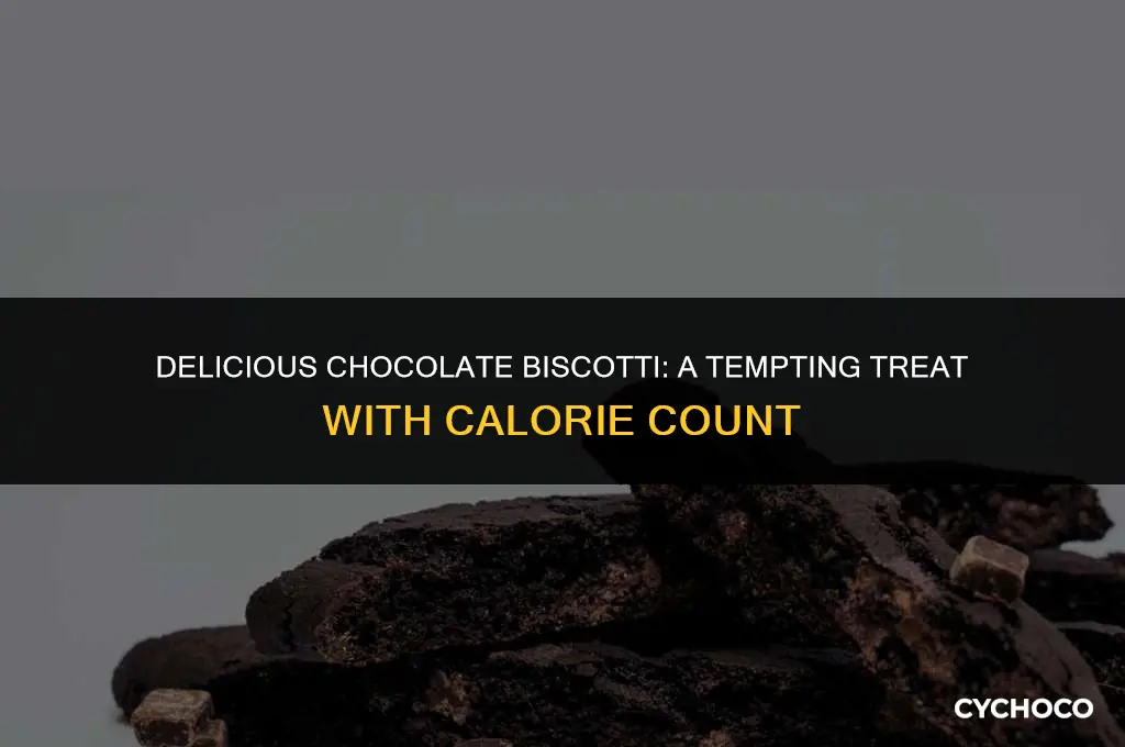 how many calories in biscotti with chocolate