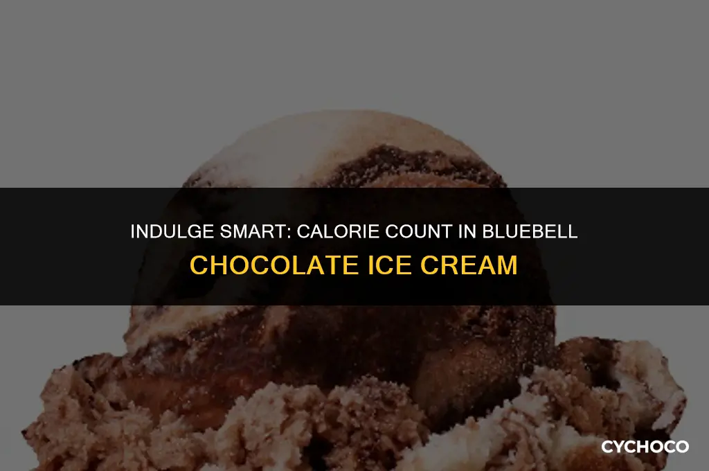 how many calories in bluebell chocolate ice cream