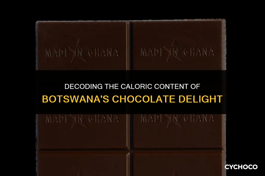 how many calories in botswain chocolate state