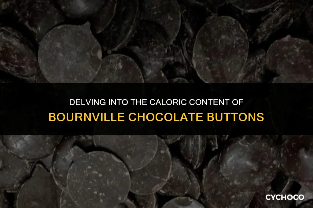 how many calories in bournville chocolate buttons