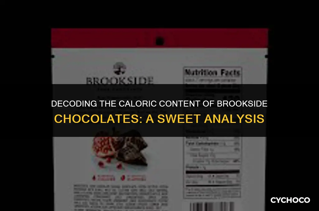 how many calories in brookside chocolate