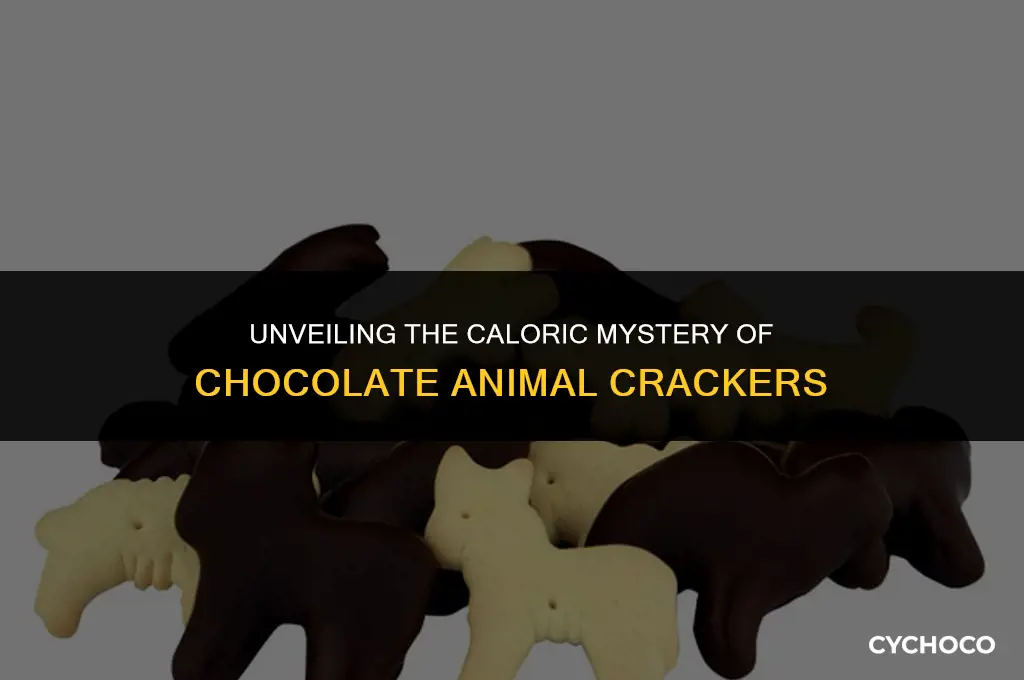 how many calories in chocolate animal crackers