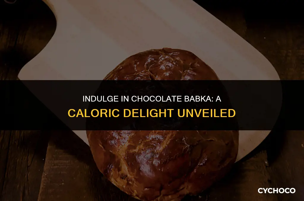 how many calories in chocolate babka