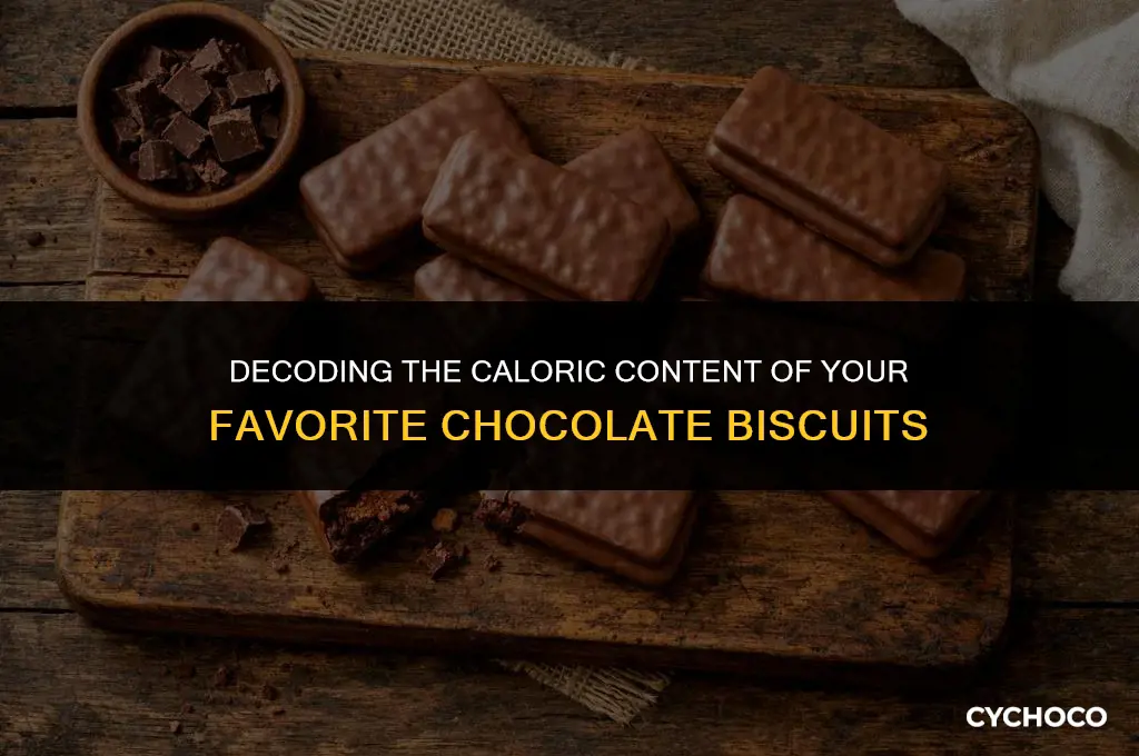 how many calories in chocolate biscuit