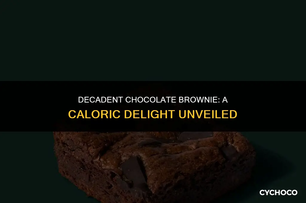 how many calories in chocolate brownie