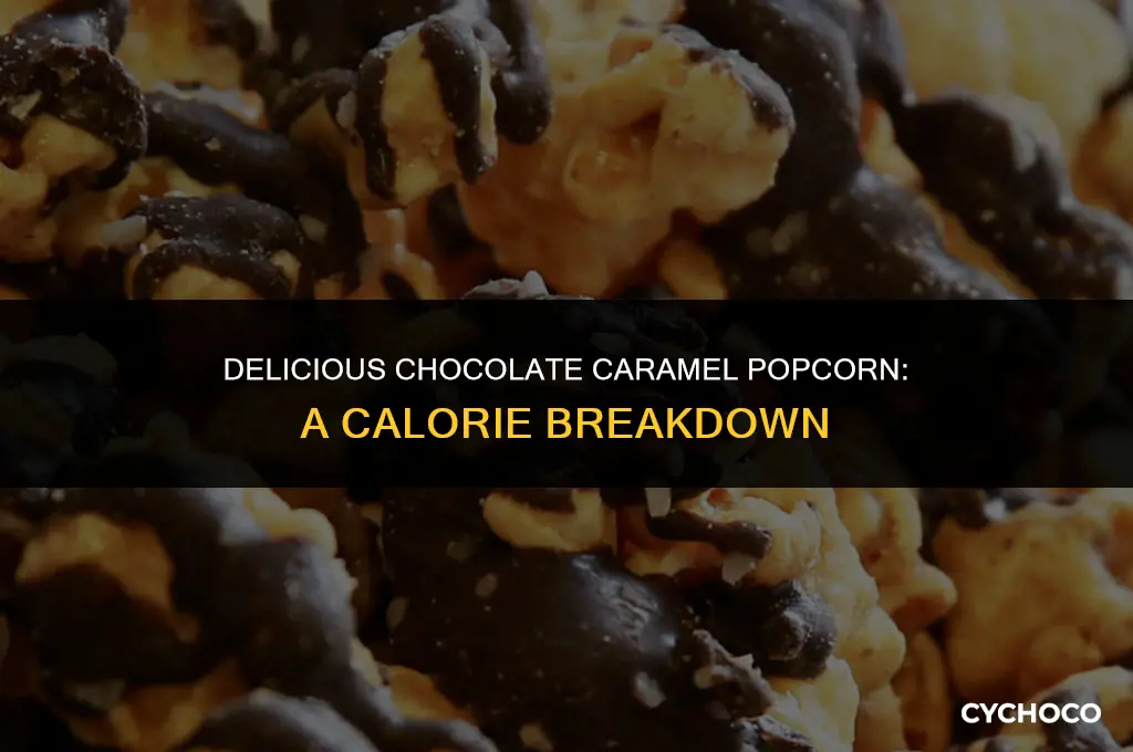 how many calories in chocolate caramel popcorn