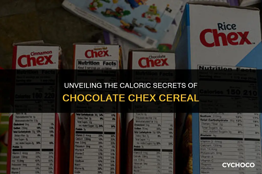 how many calories in chocolate chex cereal