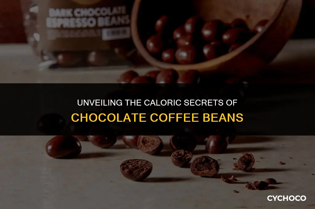 how many calories in chocolate coffee beans