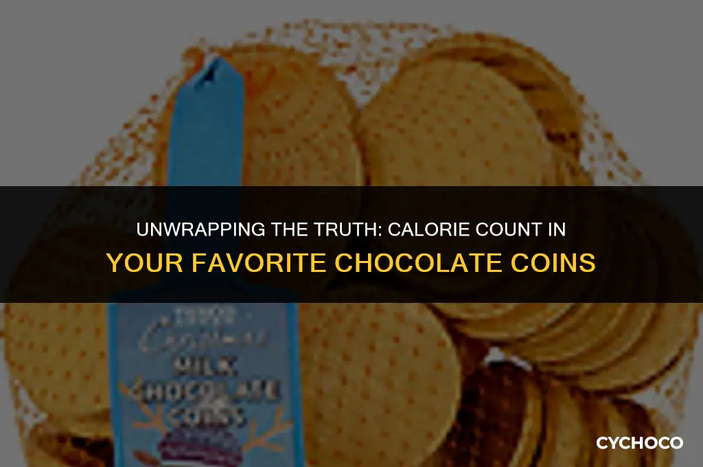how many calories in chocolate coins