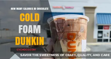 Indulge Guilt-Free: Chocolate Cold Foam Calorie Count at Dunkin
