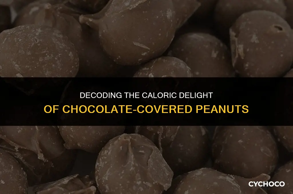 how many calories in chocolate covered peanuts