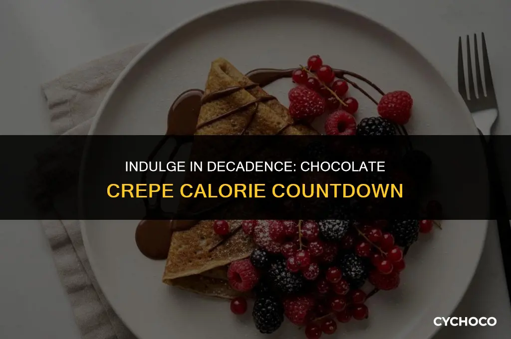 how many calories in chocolate crepe