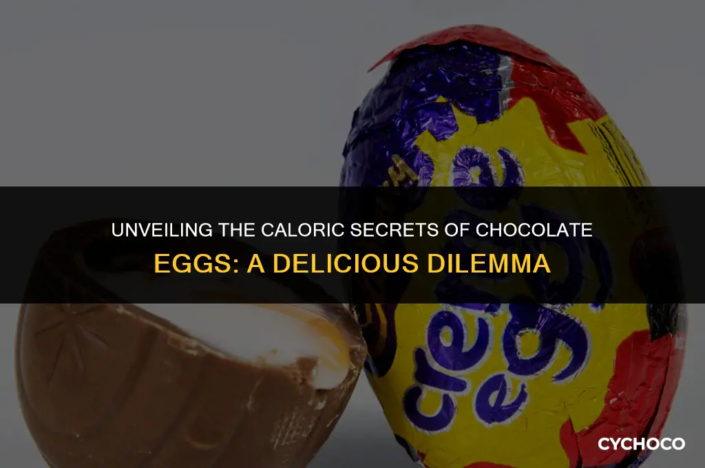 how many calories in chocolate egg