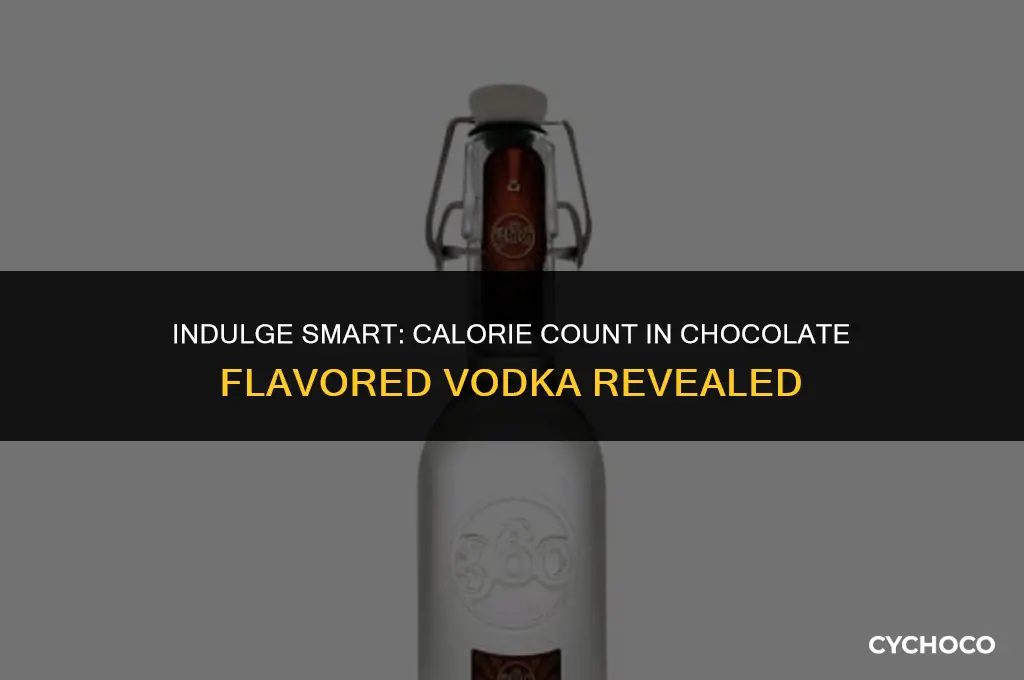 how many calories in chocolate flavored vodka