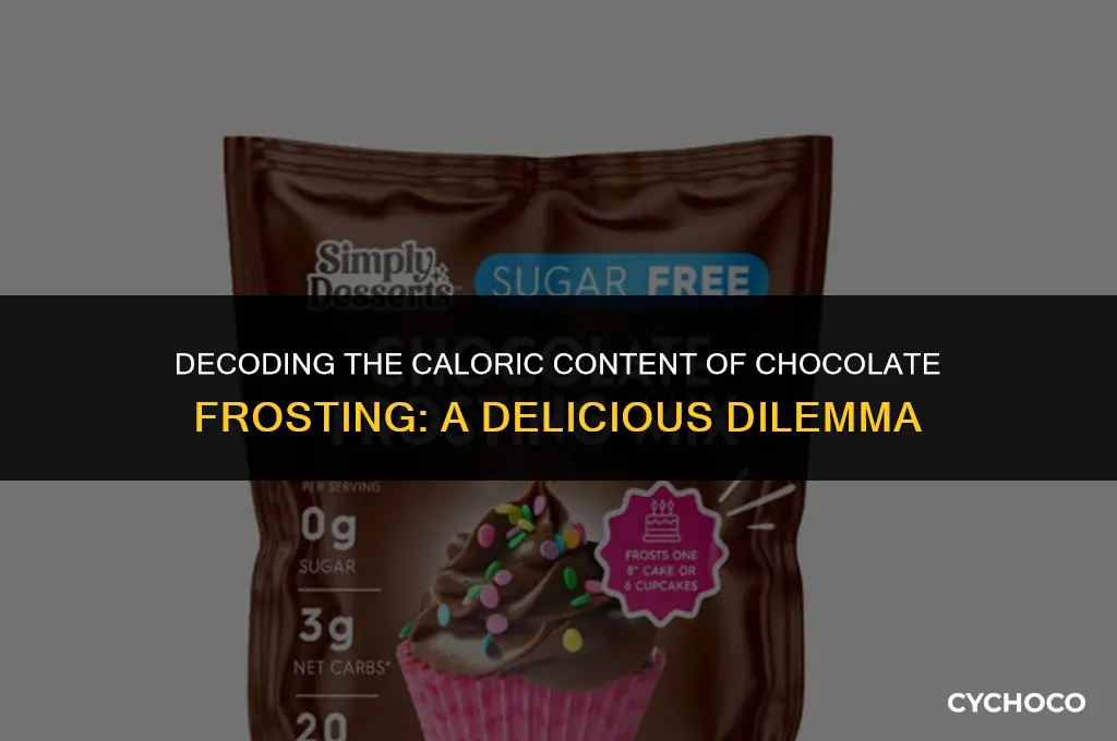 how many calories in chocolate frosting