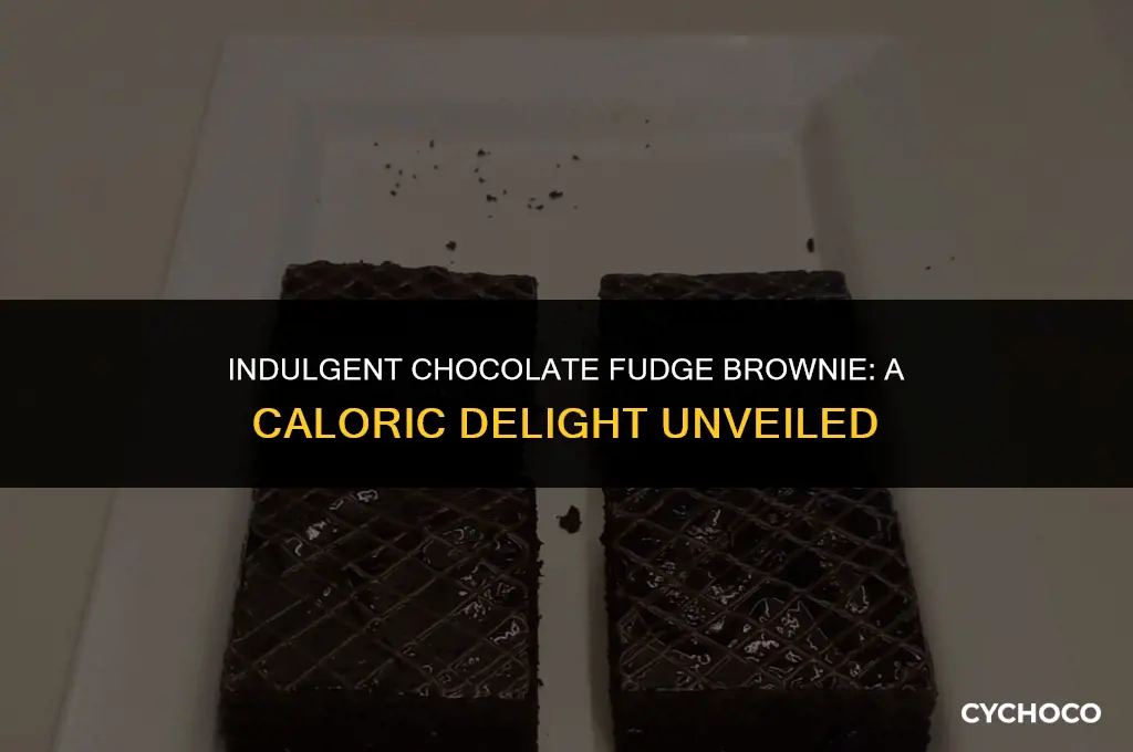 how many calories in chocolate fudge brownie