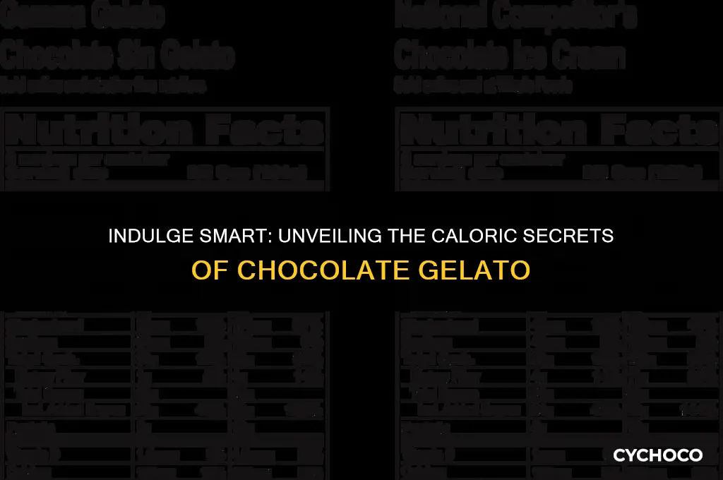 how many calories in chocolate gelato