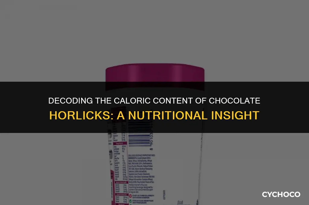 how many calories in chocolate horlicks