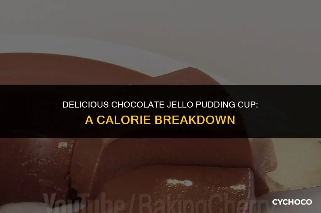 how many calories in chocolate jello pudding cup
