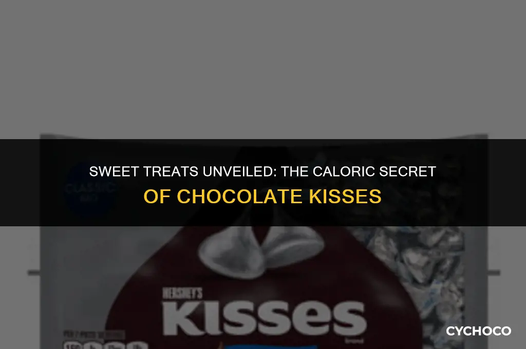 how many calories in chocolate kisses