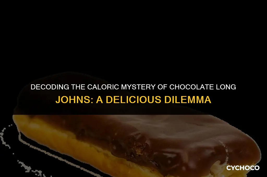 how many calories in chocolate long john