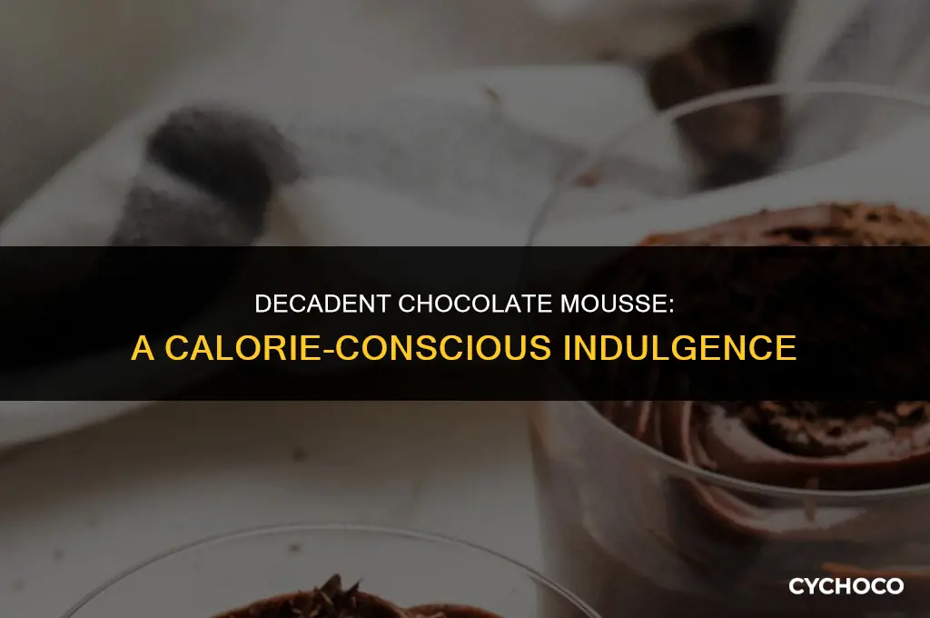 how many calories in chocolate mousse