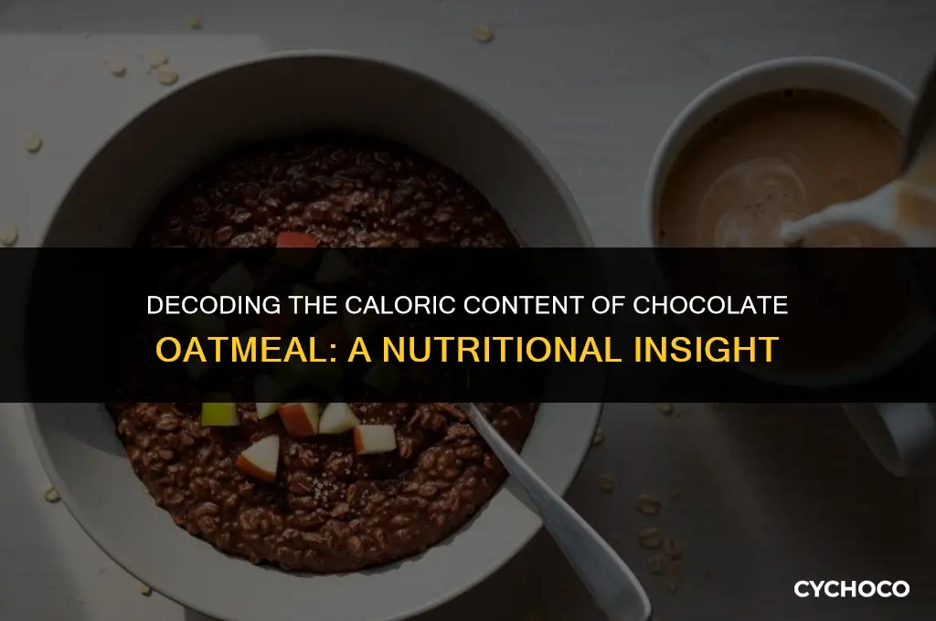 how many calories in chocolate oatmeal