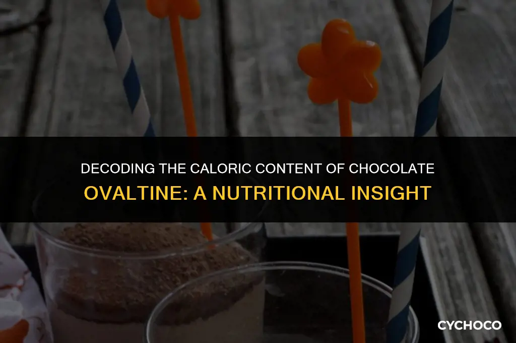 how many calories in chocolate ovaltine