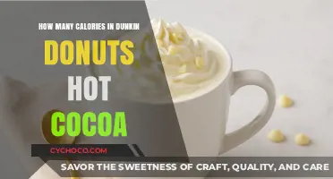 Sipping on Sweetness: Dunkin' Donuts Hot Cocoa Calorie Count
